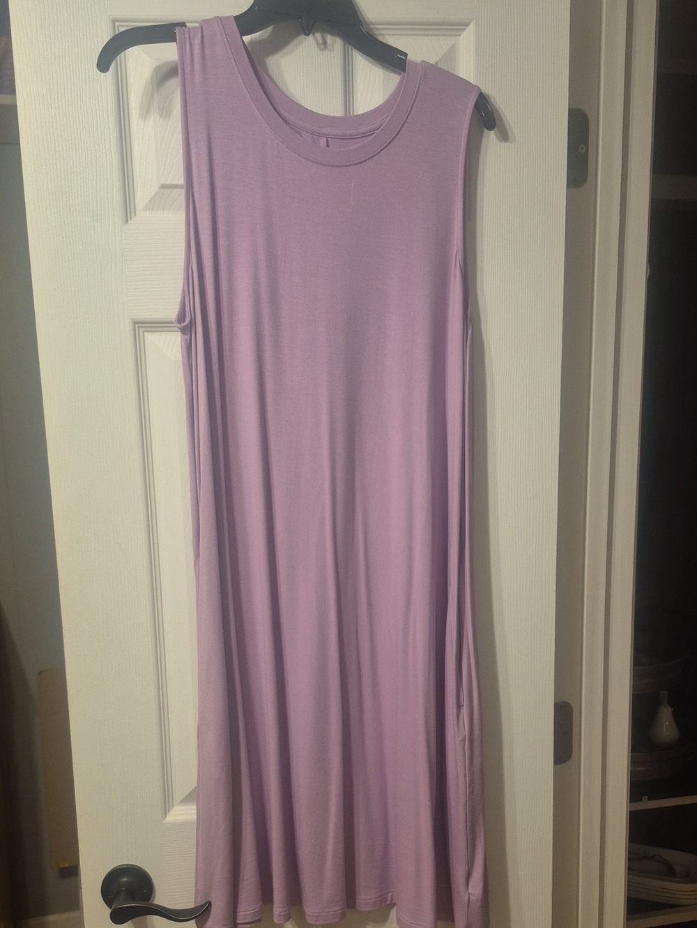 Time and Tru Lavender Scoop Neck Swing Dress